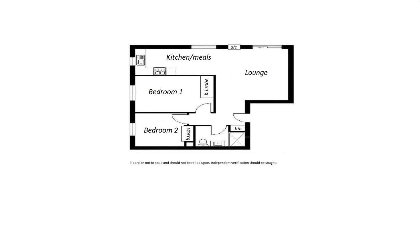 Floorplan of Homely unit listing, 2/14 Broadway, Glenelg South SA 5045