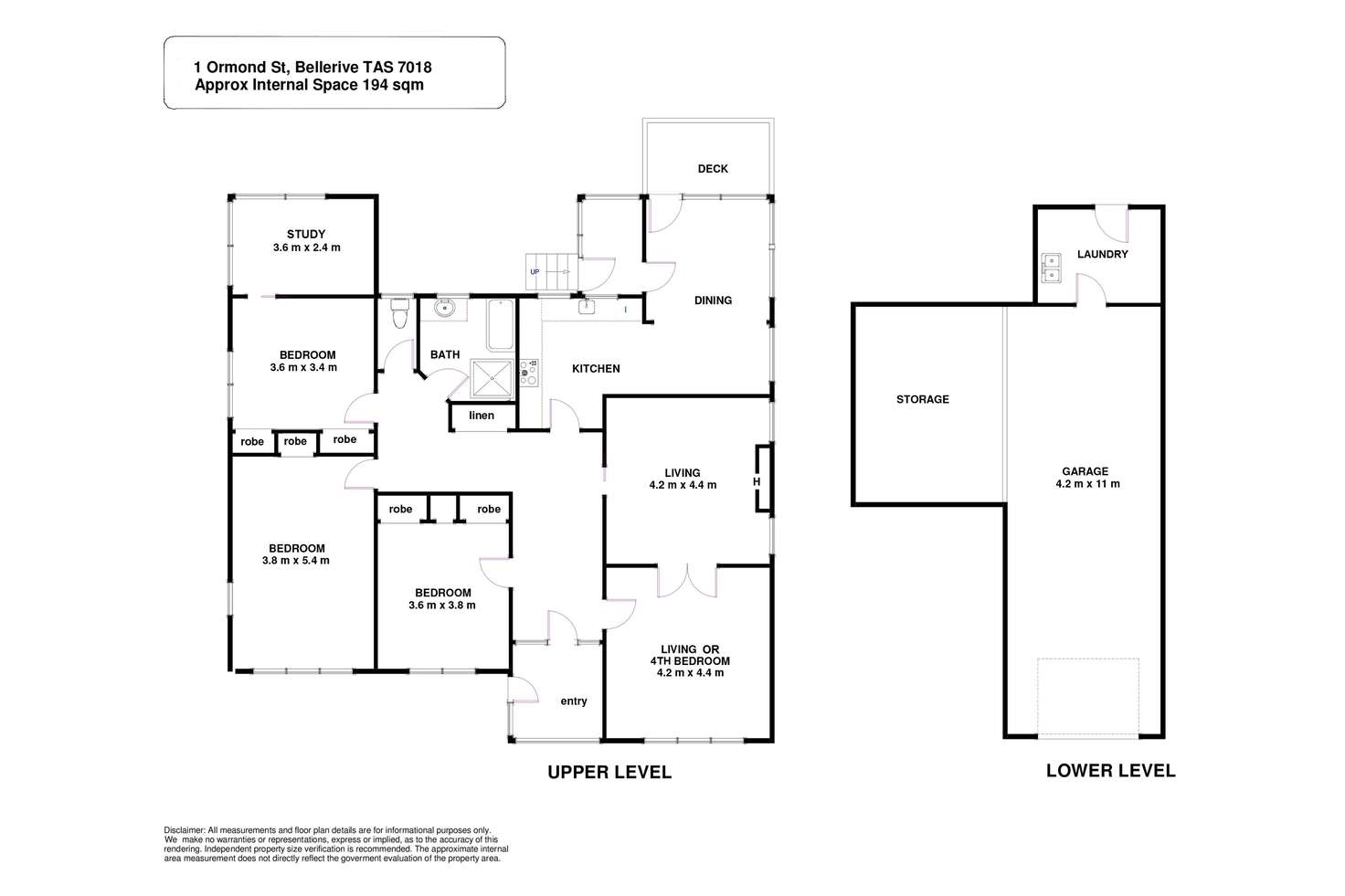 Floorplan of Homely house listing, 1 Ormond Street, Bellerive TAS 7018