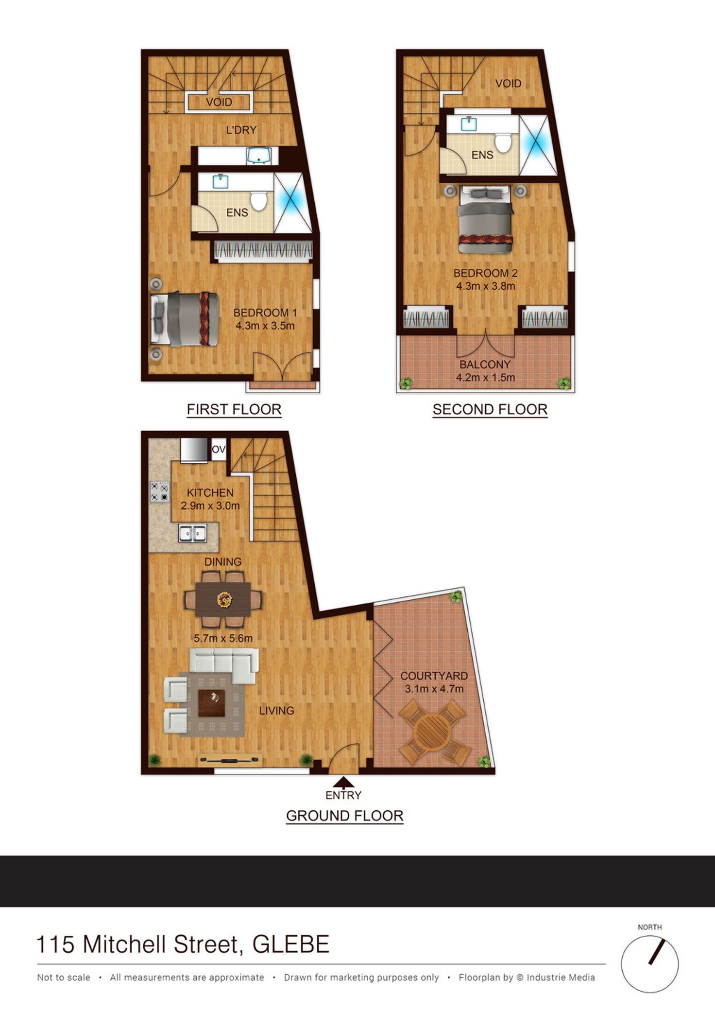 Floorplan of Homely house listing, 115 MITCHELL STREET, Glebe NSW 2037