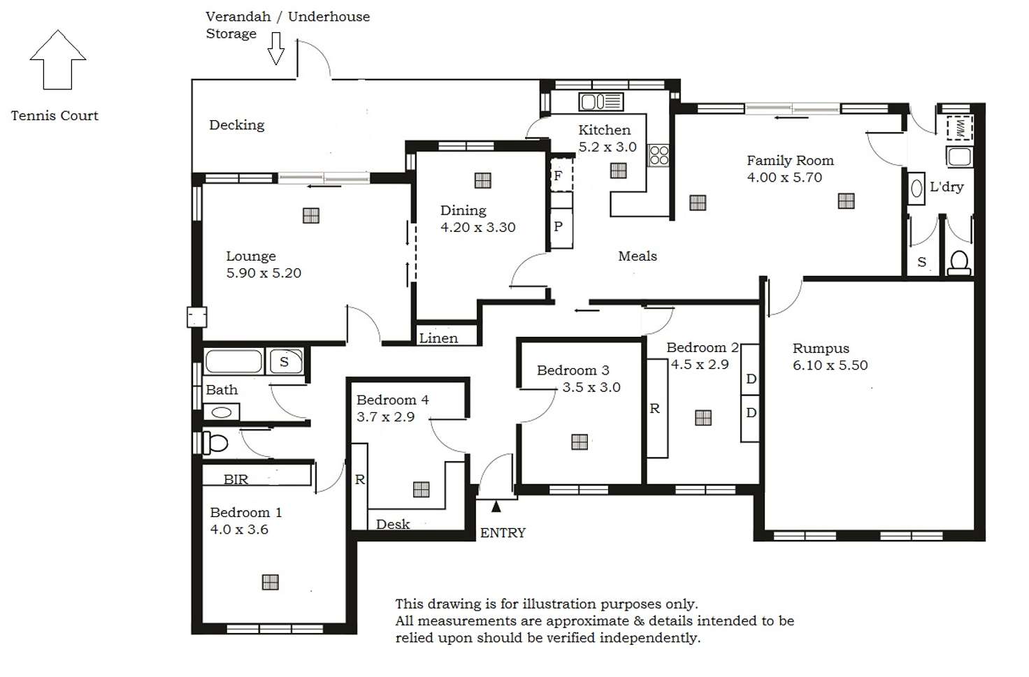 Floorplan of Homely house listing, 4 Basten Avenue, Seaview Downs SA 5049