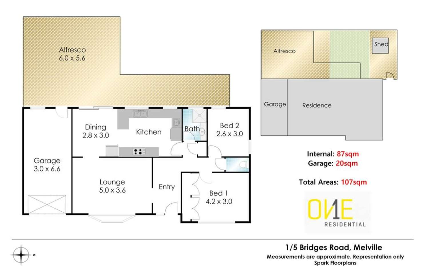 Floorplan of Homely villa listing, 1/5 Bridges Road, Melville WA 6156