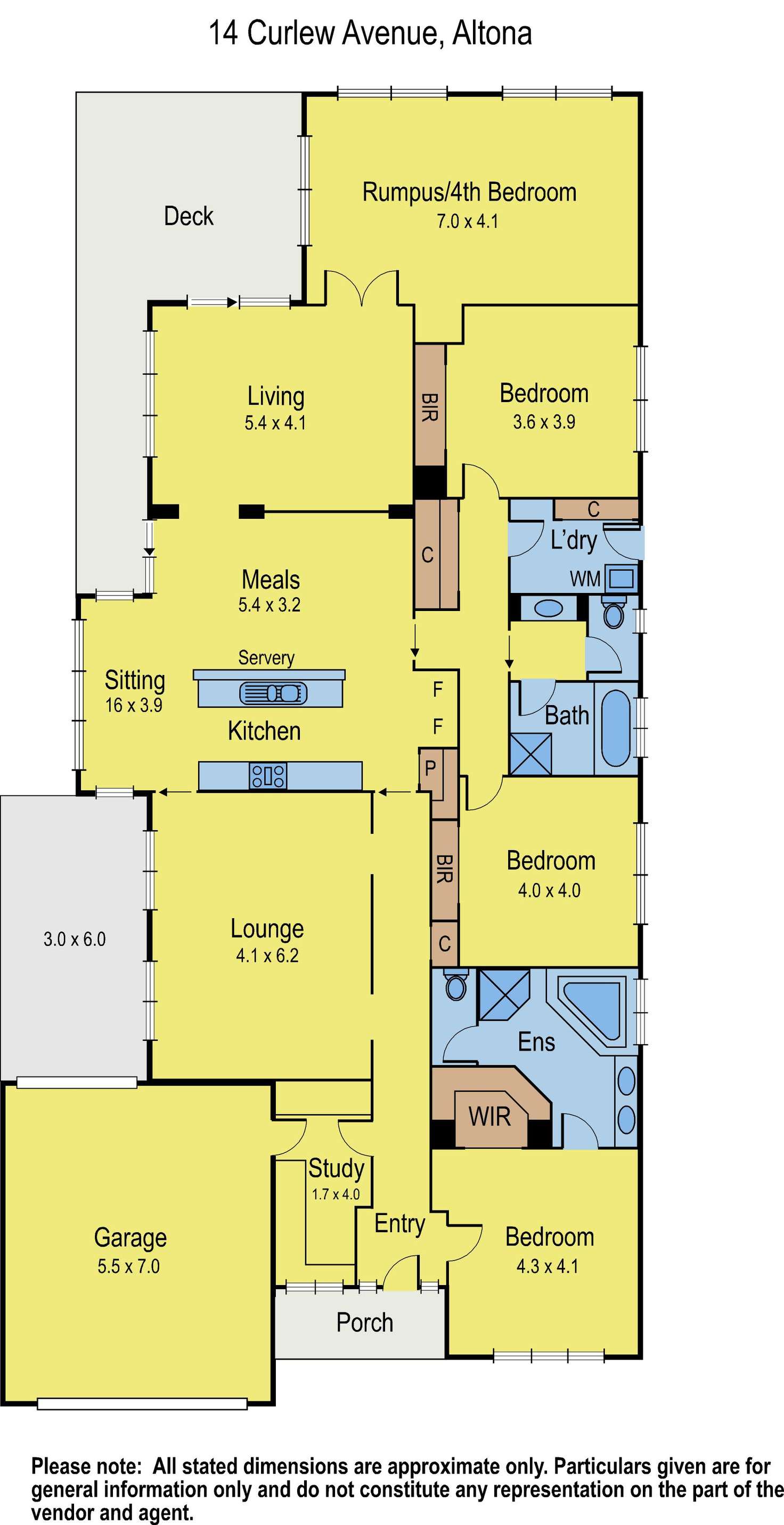 Floorplan of Homely house listing, 14 Curlew Avenue, Altona VIC 3018