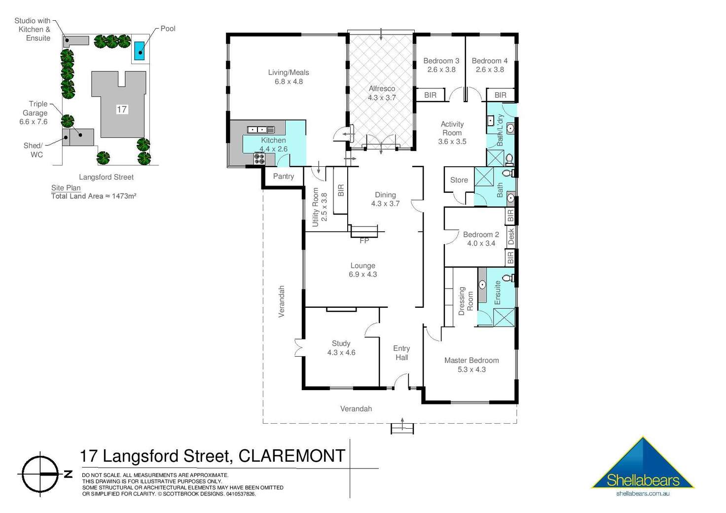 Floorplan of Homely house listing, 17 Langsford Street, Claremont WA 6010