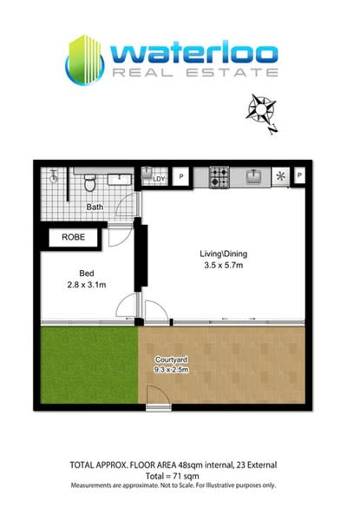 Floorplan of Homely apartment listing, 103/20 Dunkerley Place, Waterloo NSW 2017