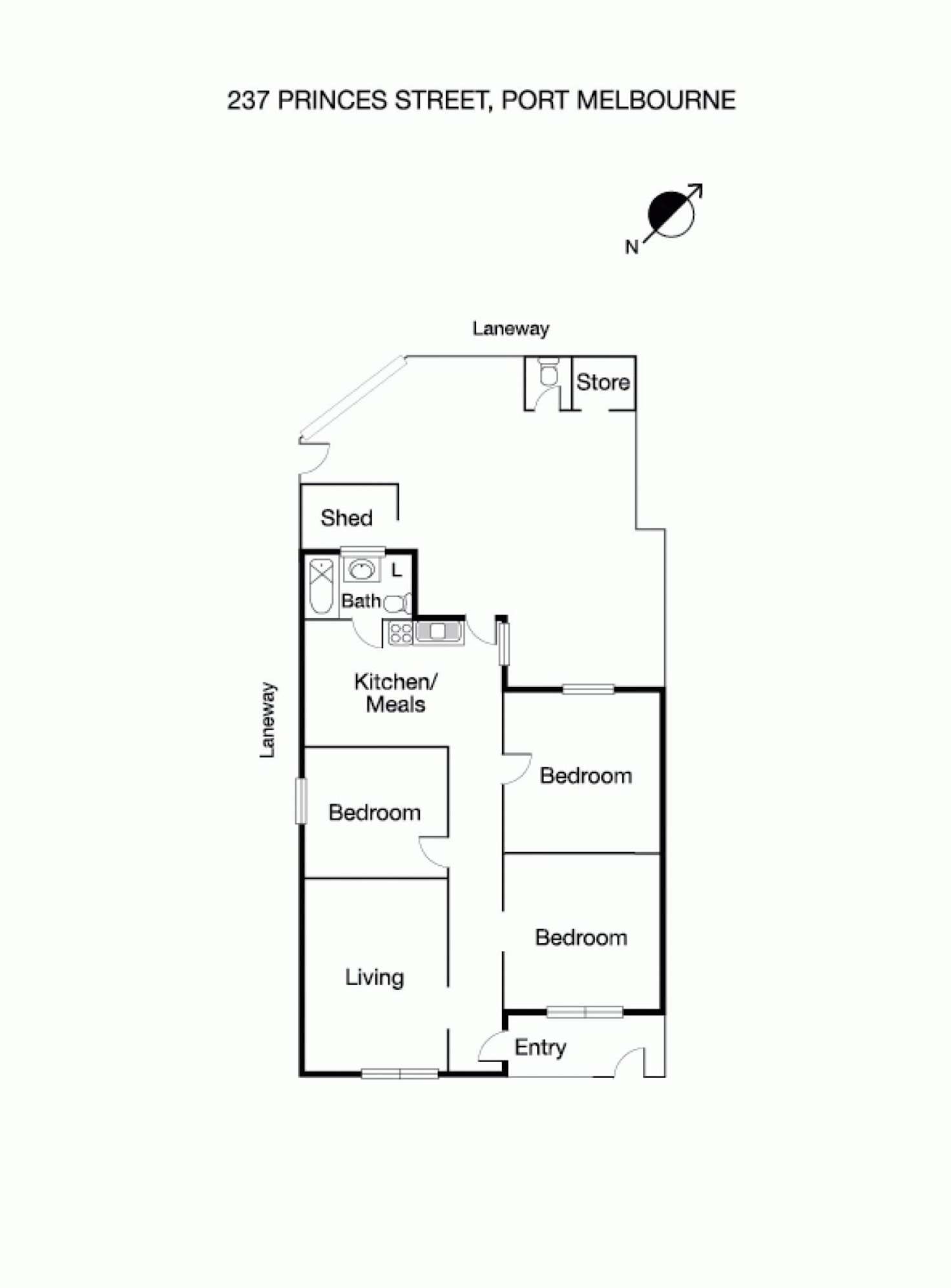 Floorplan of Homely house listing, 237 Princes Street, Port Melbourne VIC 3207