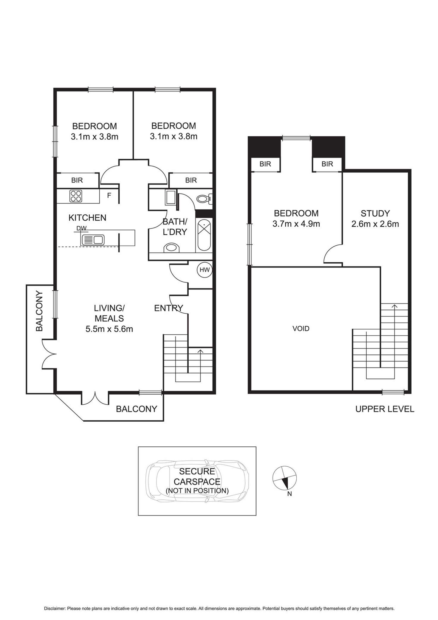 Floorplan of Homely apartment listing, 3/112 Southbank Boulevard, Southbank VIC 3006