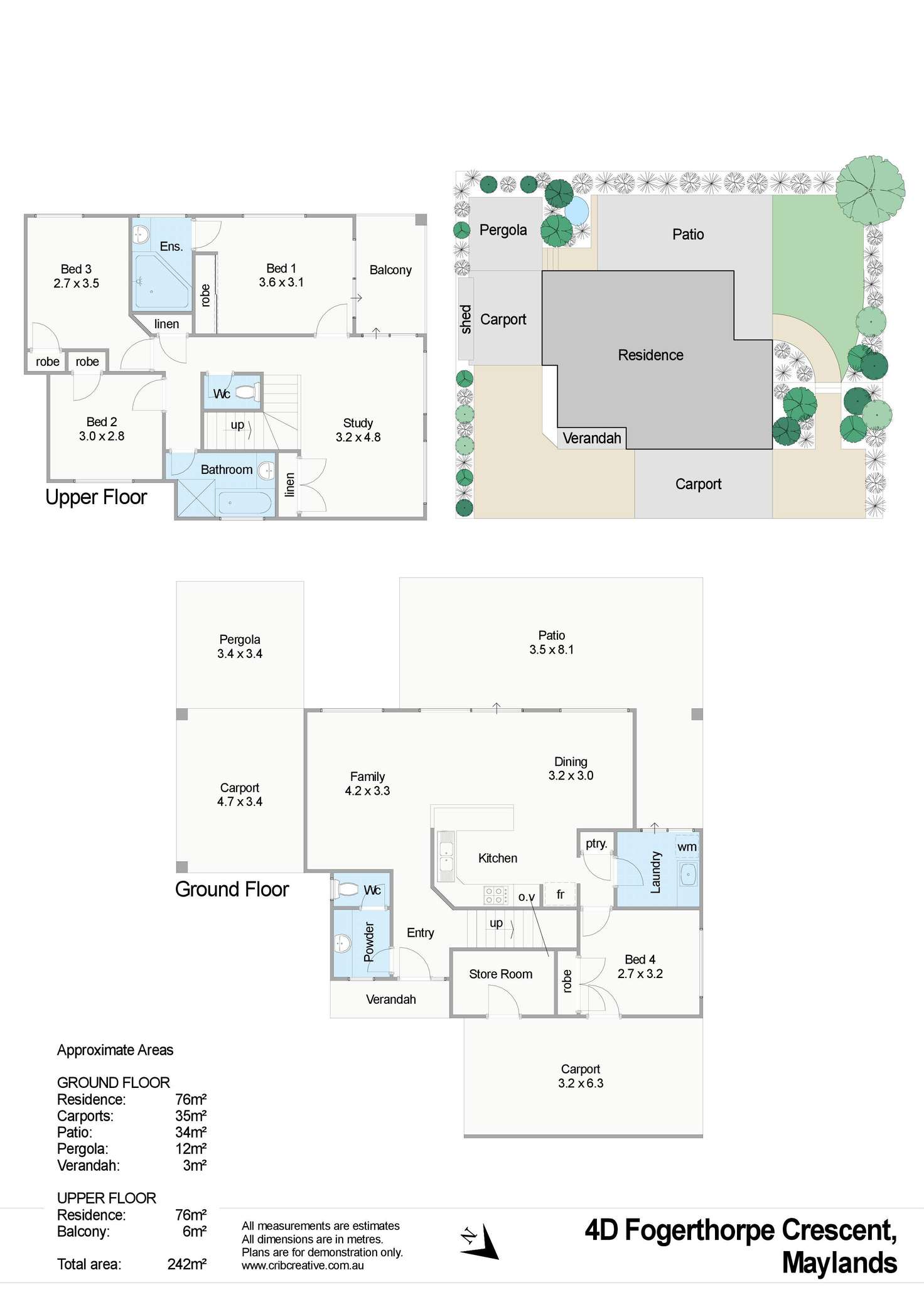Floorplan of Homely house listing, 4D Fogerthorpe Crescent, Maylands WA 6051