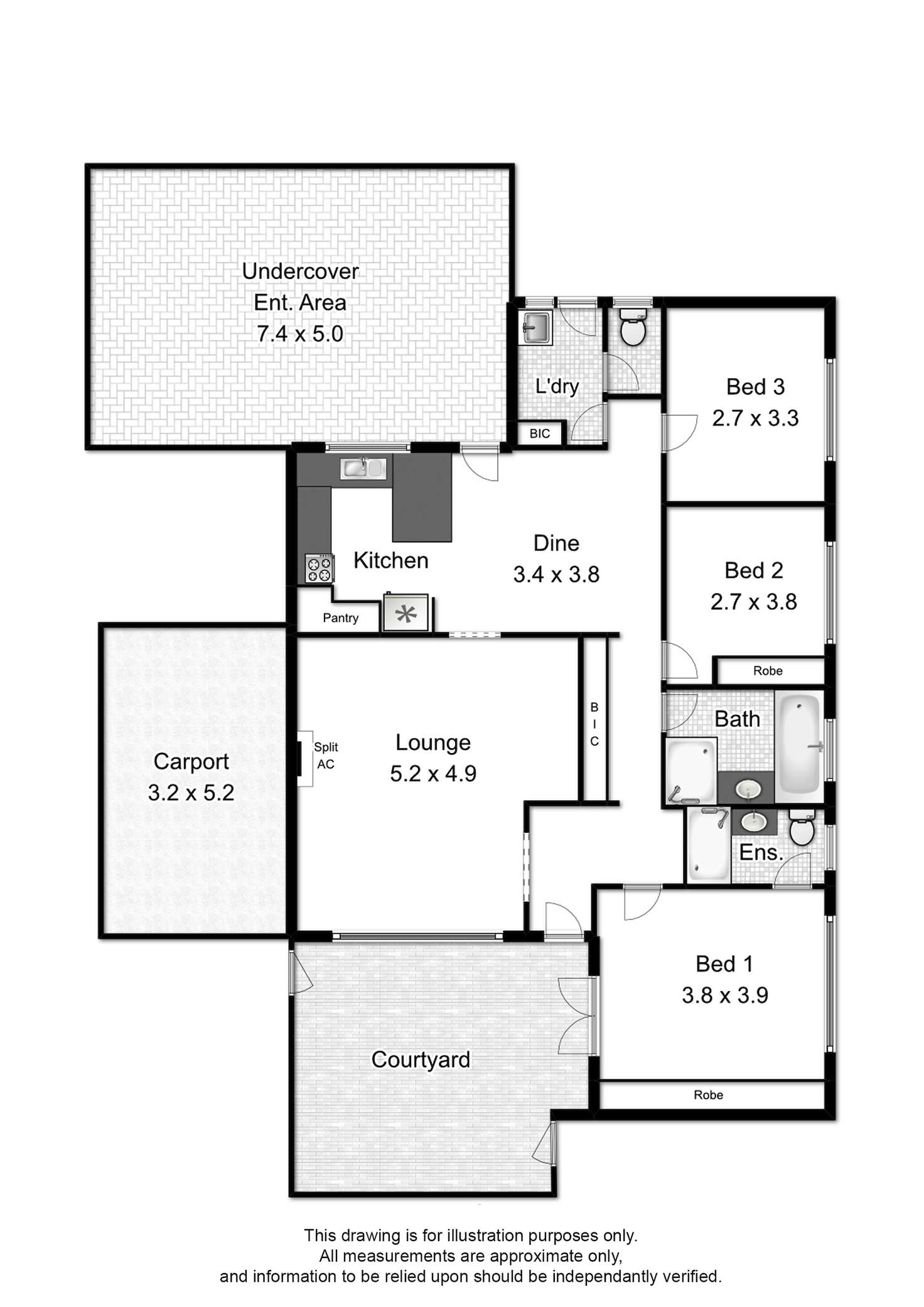 Floorplan of Homely house listing, 5 Frances Street, Morphett Vale SA 5162
