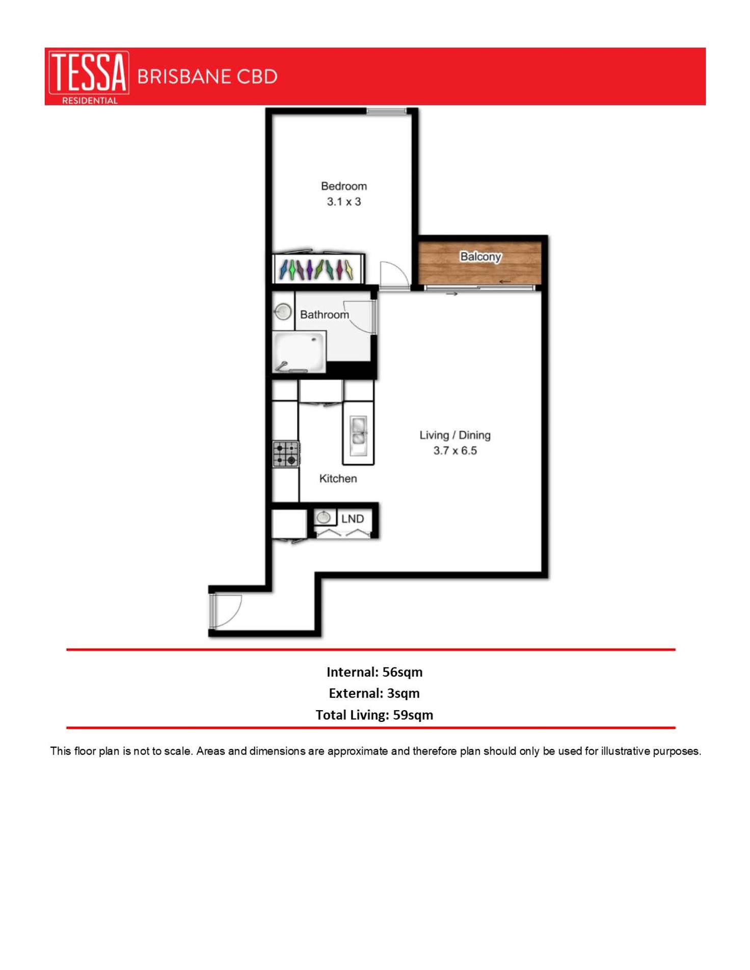 Floorplan of Homely apartment listing, 906/108 Albert Street, Brisbane City QLD 4000