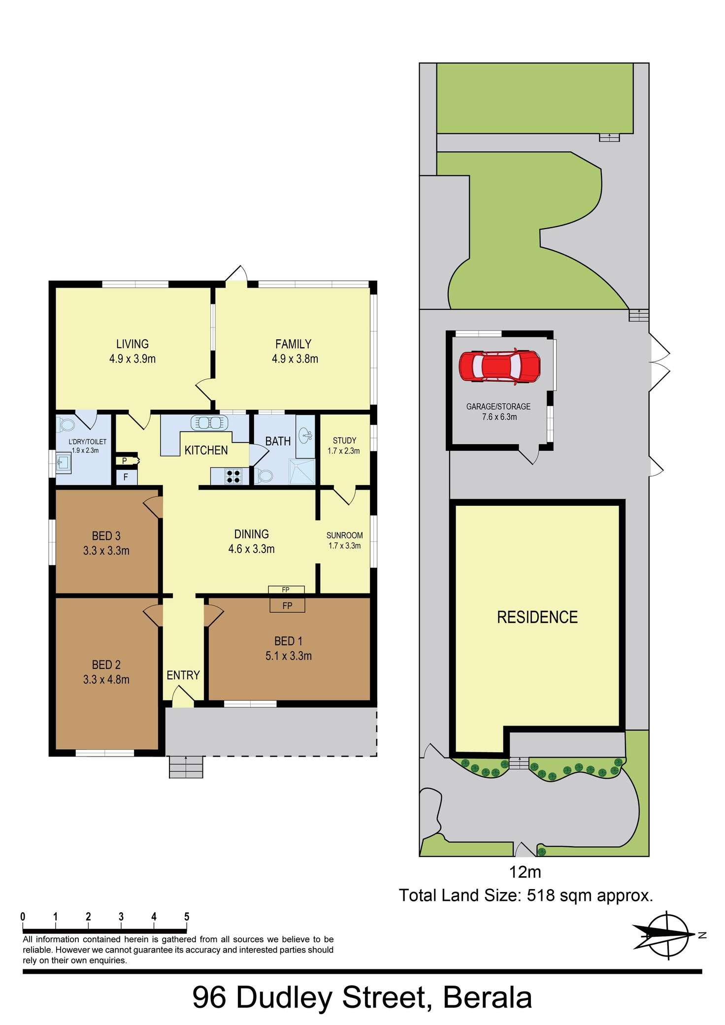Floorplan of Homely house listing, 96 DUDLEY STREET, Berala NSW 2141