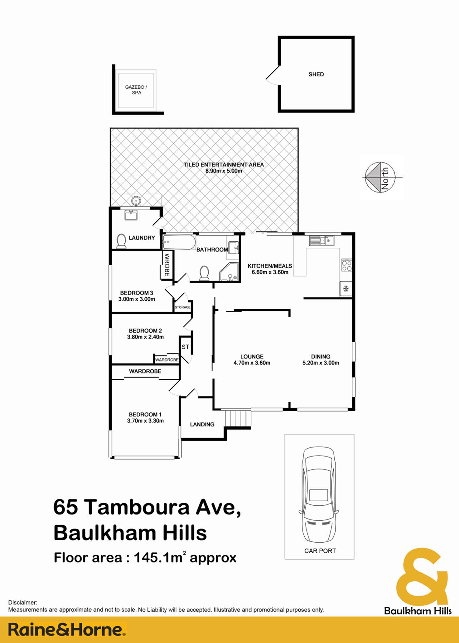 Floorplan of Homely house listing, 65 Tamboura Avenue, Baulkham Hills NSW 2153