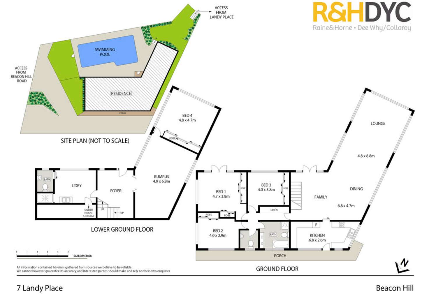 Floorplan of Homely house listing, 7 Landy Place, Beacon Hill NSW 2100