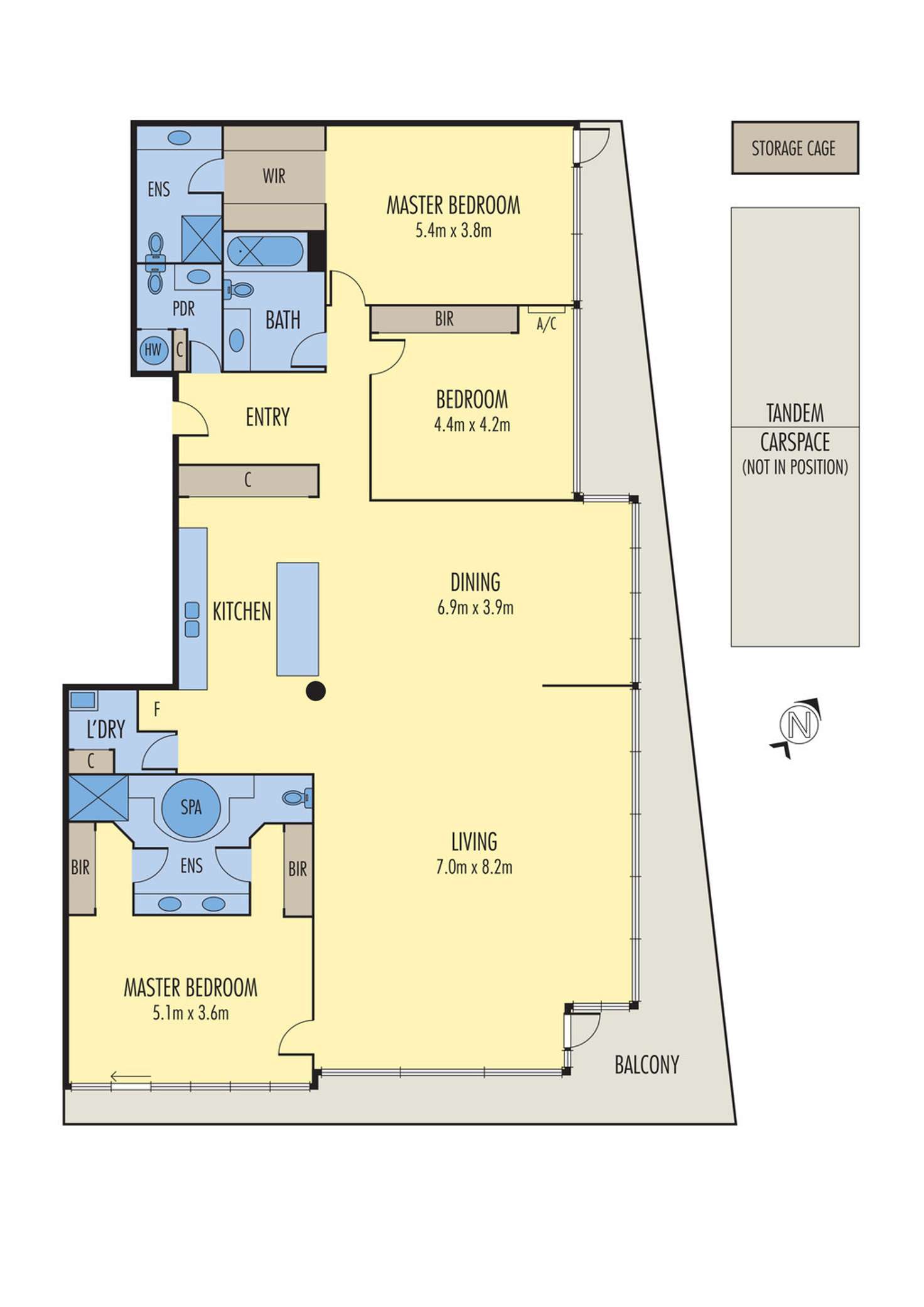Floorplan of Homely apartment listing, 82/1 Sandilands Street, South Melbourne VIC 3205