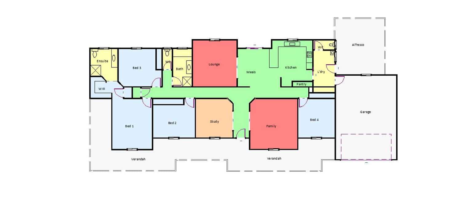 Floorplan of Homely house listing, 19 Bowen Place, Ararat VIC 3377