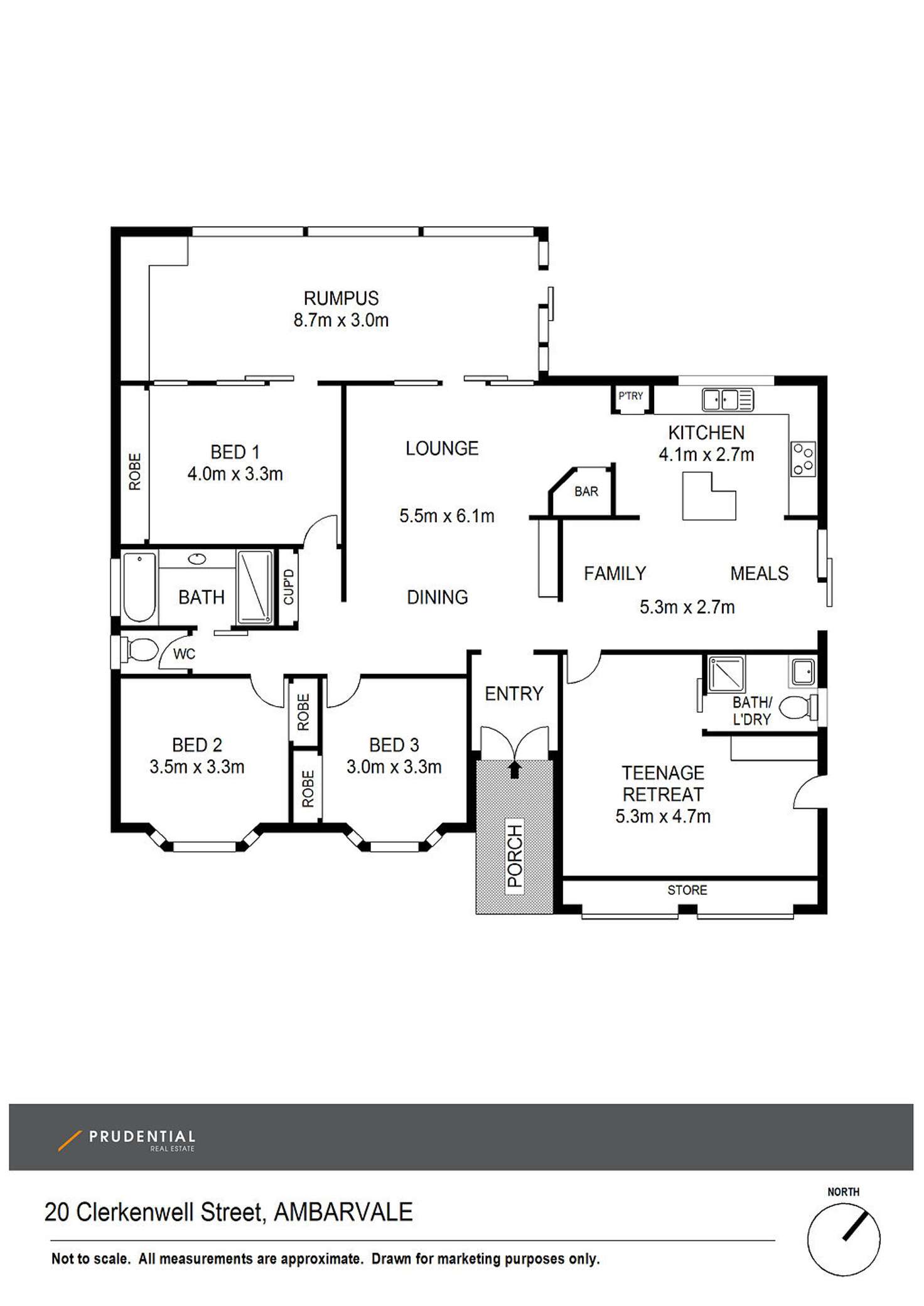 Floorplan of Homely house listing, 20 Clerkenwell Street, Ambarvale NSW 2560