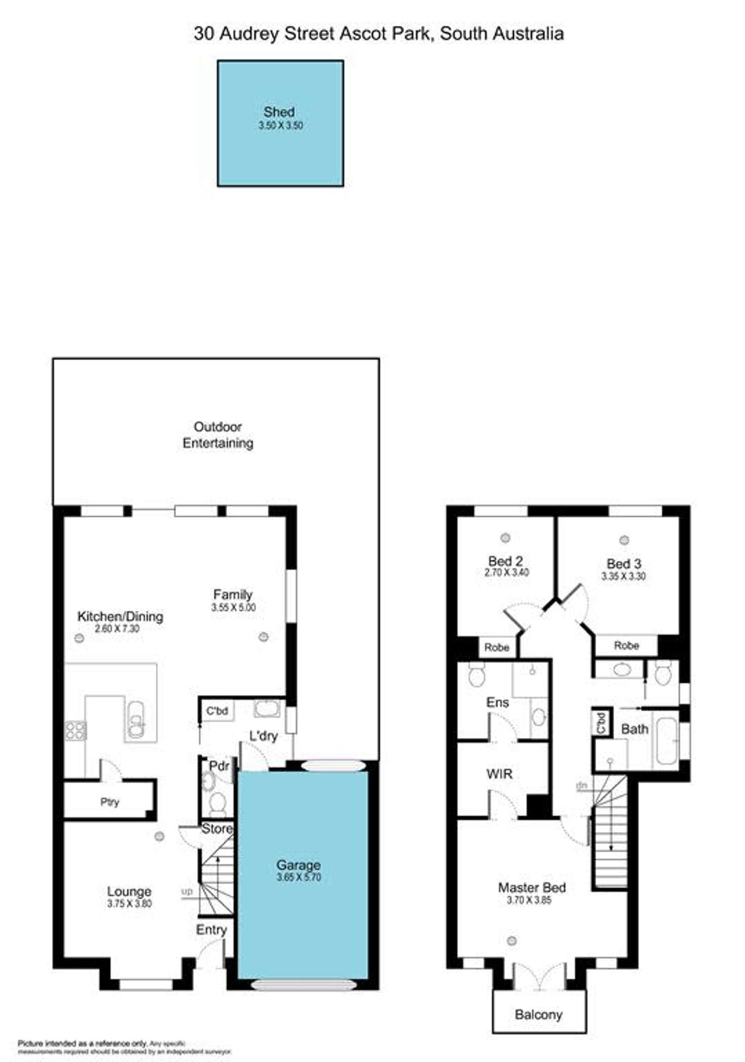 Floorplan of Homely townhouse listing, 30 Audrey Street, Ascot Park SA 5043