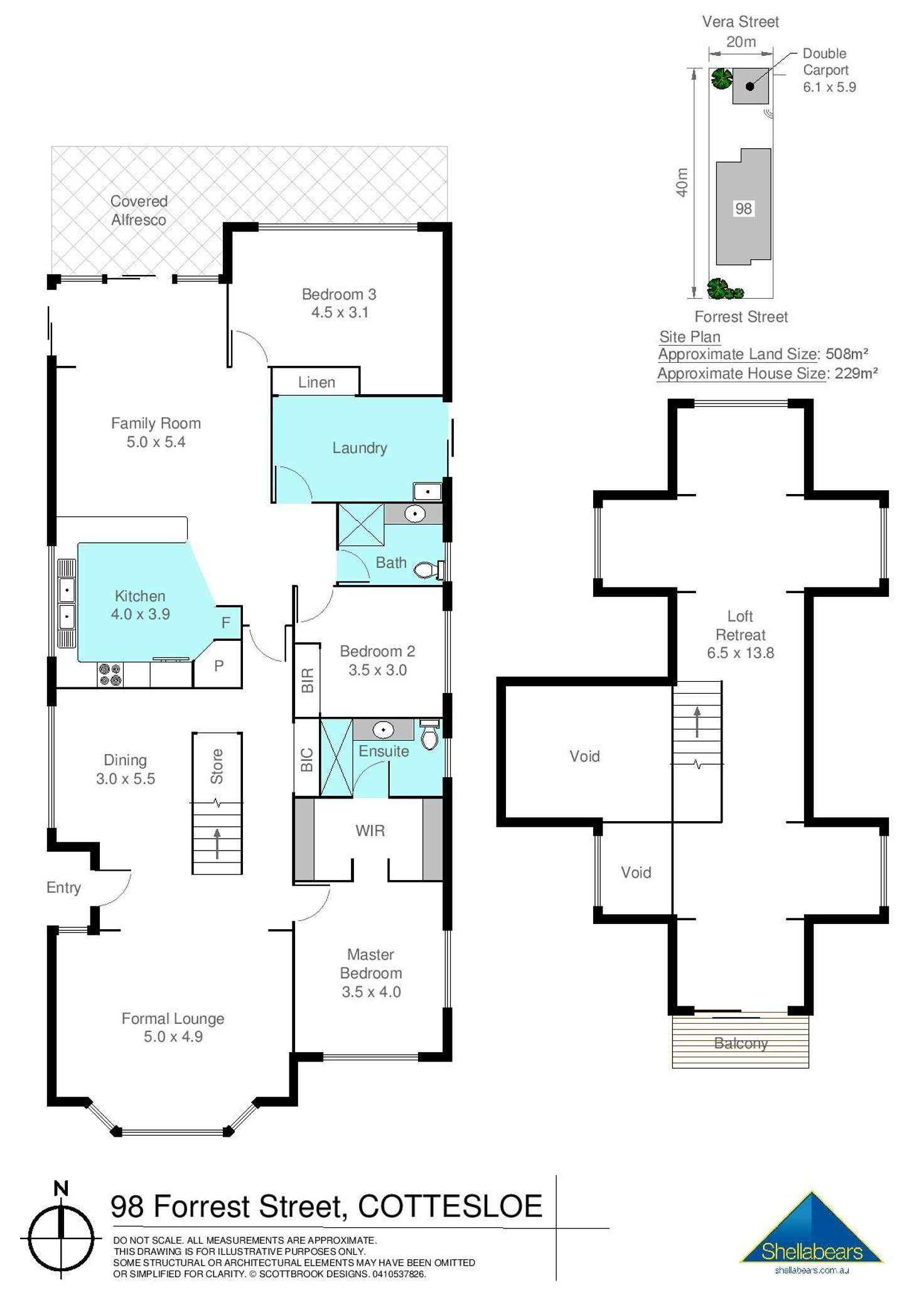 Floorplan of Homely house listing, 98 Forrest Street, Cottesloe WA 6011