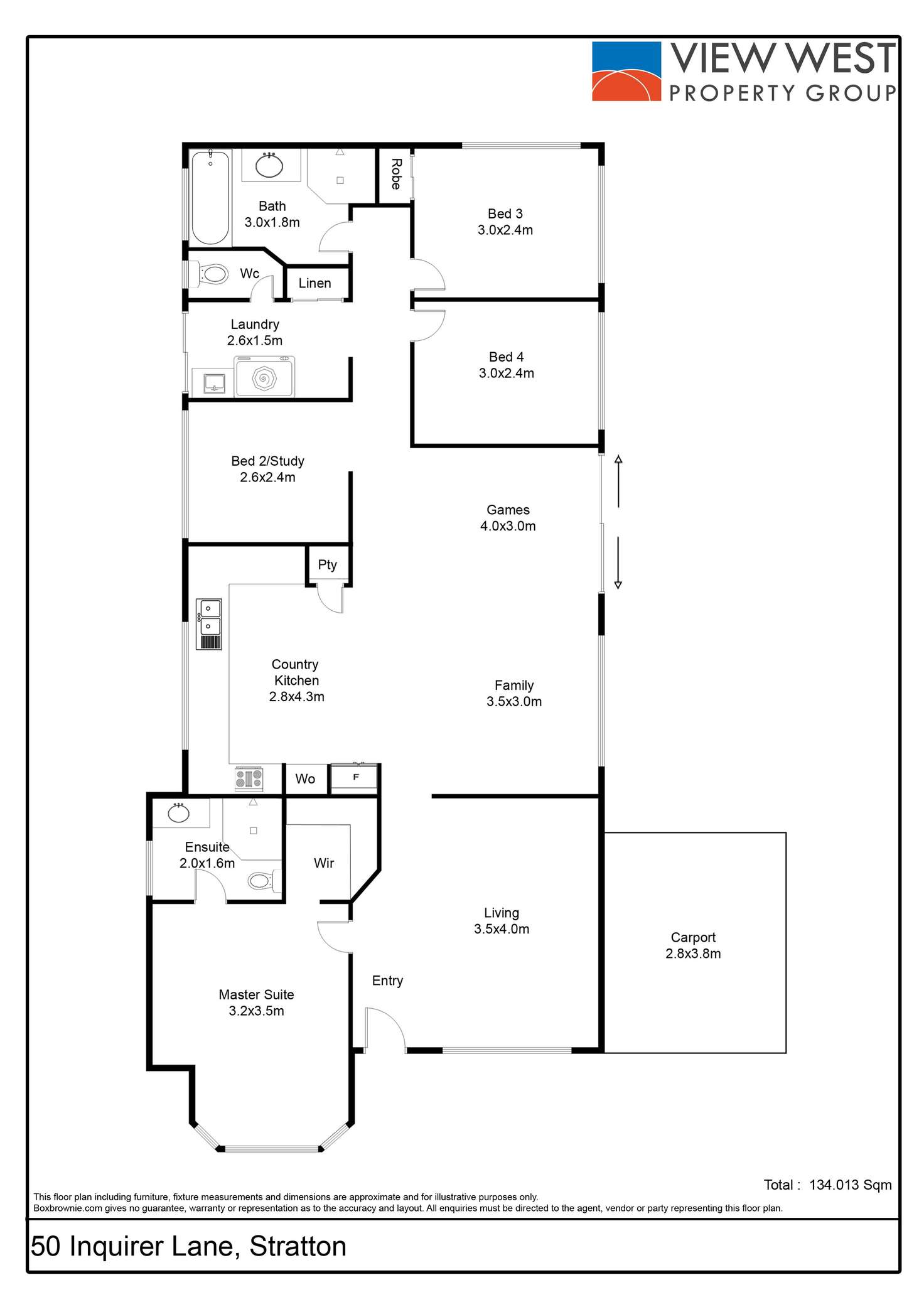 Floorplan of Homely house listing, 50 Inquirer Lane, Stratton WA 6056
