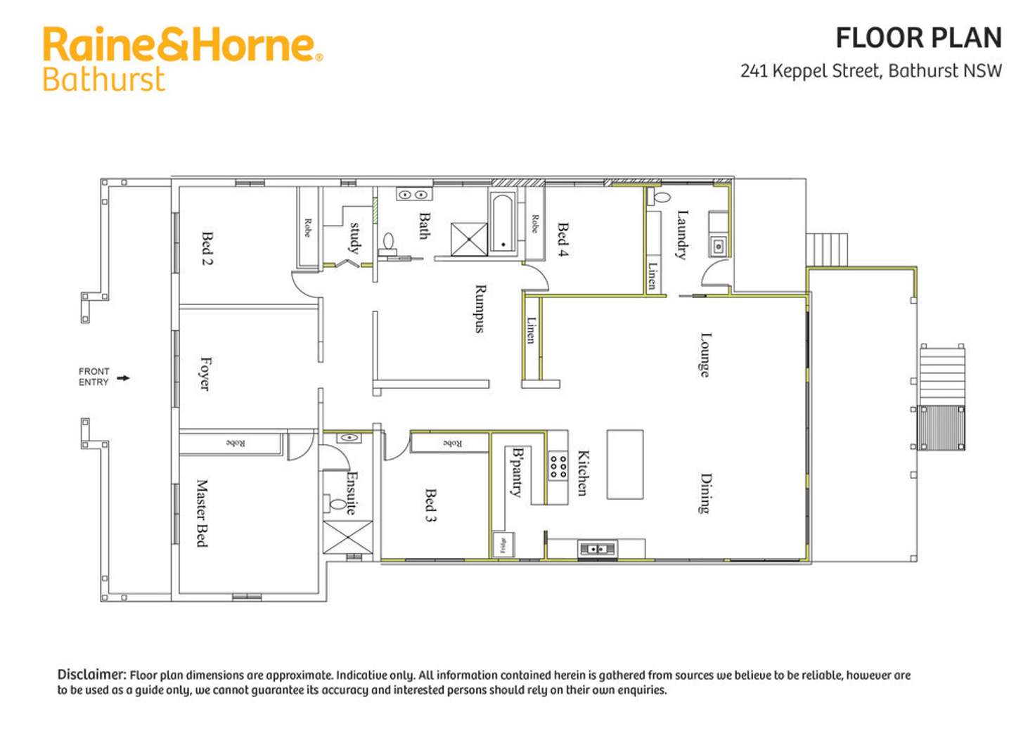 Floorplan of Homely house listing, 241 Keppel Street, Bathurst NSW 2795