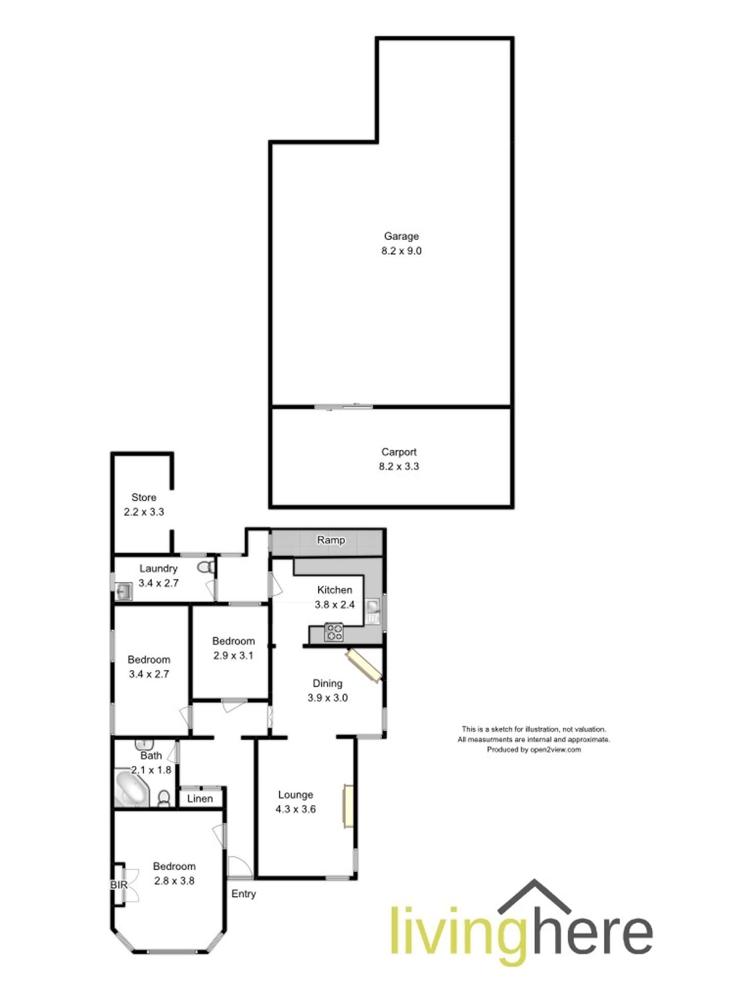 Floorplan of Homely house listing, 81 George Town Road, Newnham TAS 7248