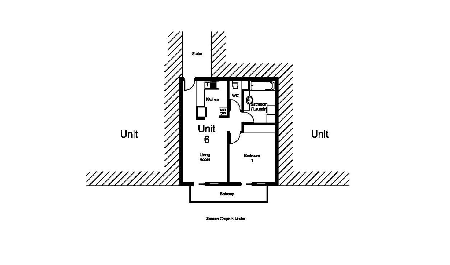 Floorplan of Homely unit listing, 6/47 Stopford Street, Wooloowin QLD 4030