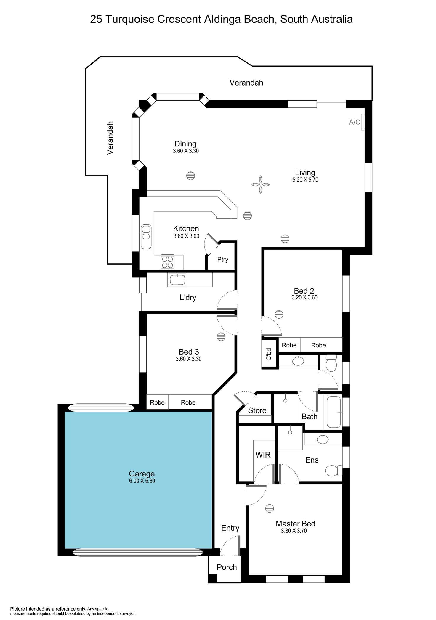 Floorplan of Homely house listing, 25 Turquoise Court, Aldinga Beach SA 5173