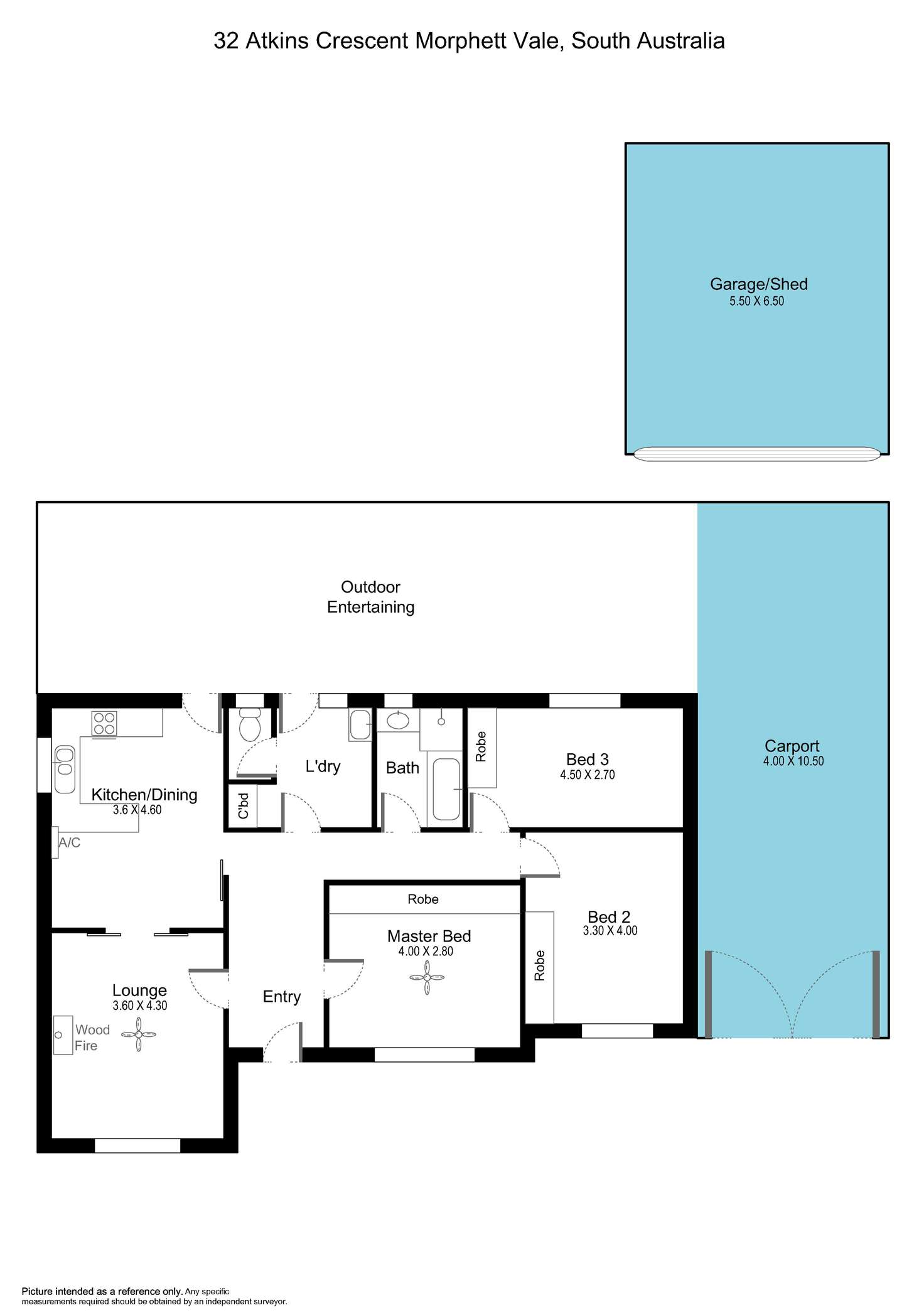 Floorplan of Homely house listing, 32 Atkins Crescent, Morphett Vale SA 5162