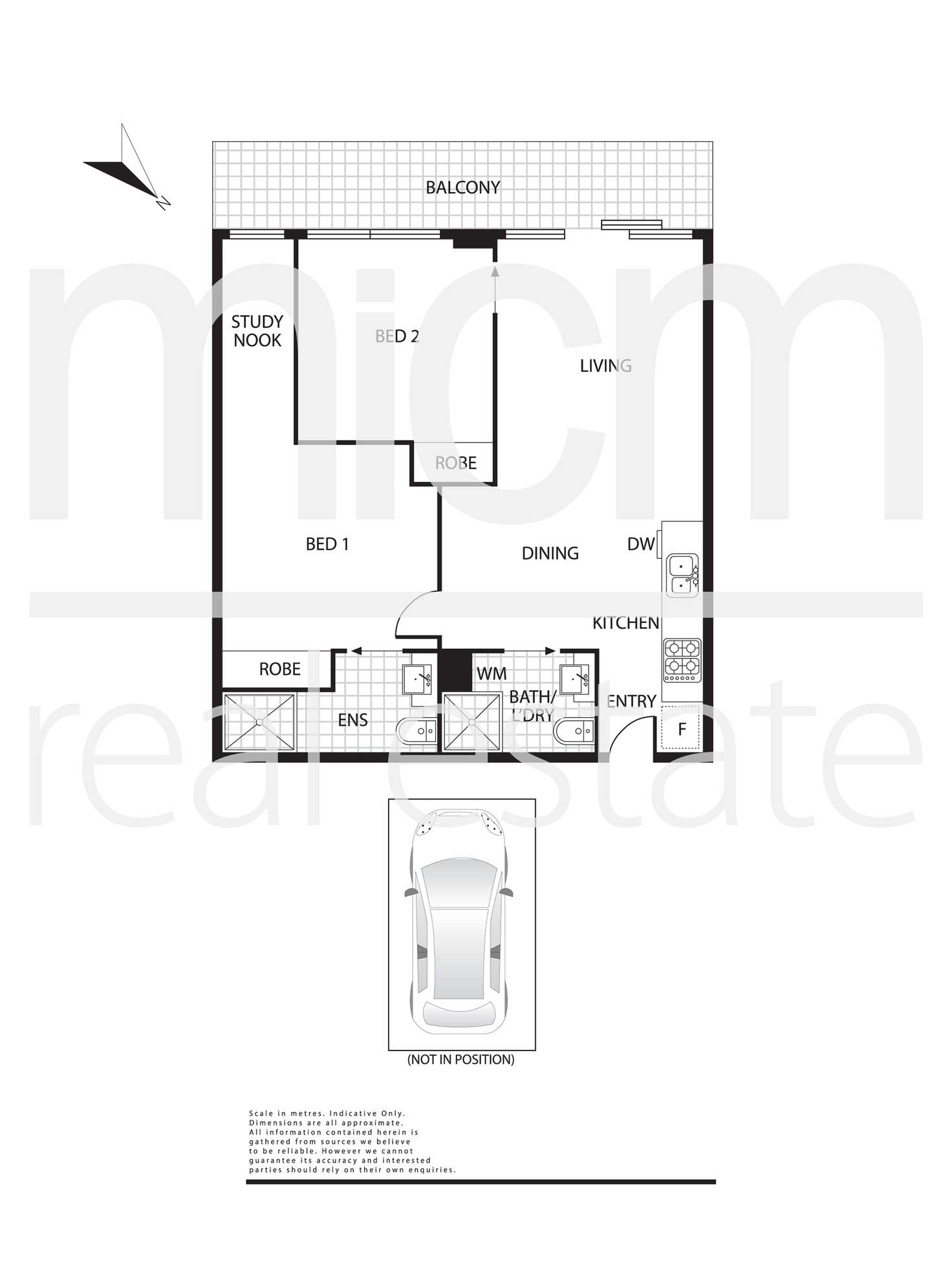 Floorplan of Homely apartment listing, 2905/118 Kavanagh Street, Southbank VIC 3006
