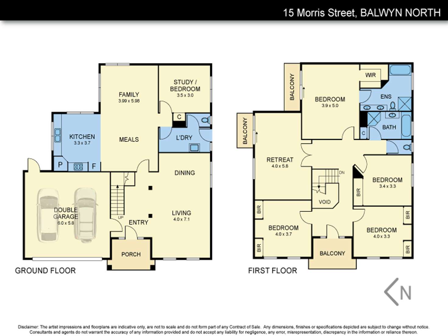 Floorplan of Homely house listing, 15 Morris Street, Balwyn North VIC 3104