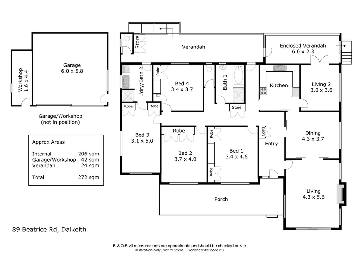 Floorplan of Homely house listing, 89 Beatrice Road, Dalkeith WA 6009