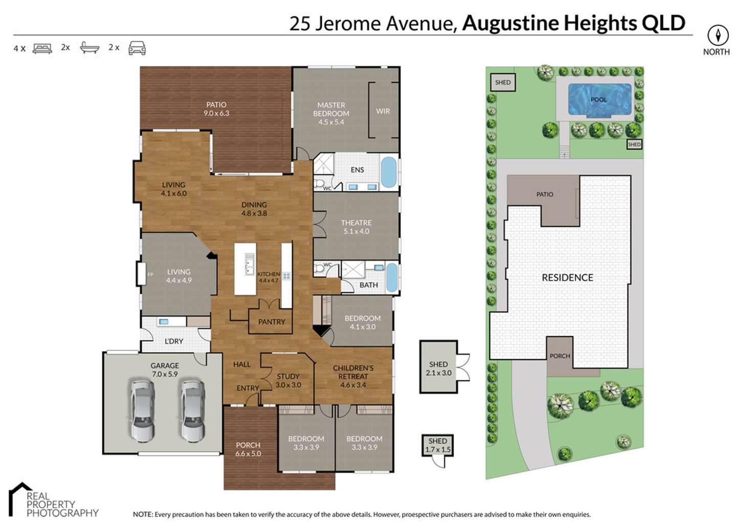 Floorplan of Homely house listing, 25 Jerome Avenue, Augustine Heights QLD 4300