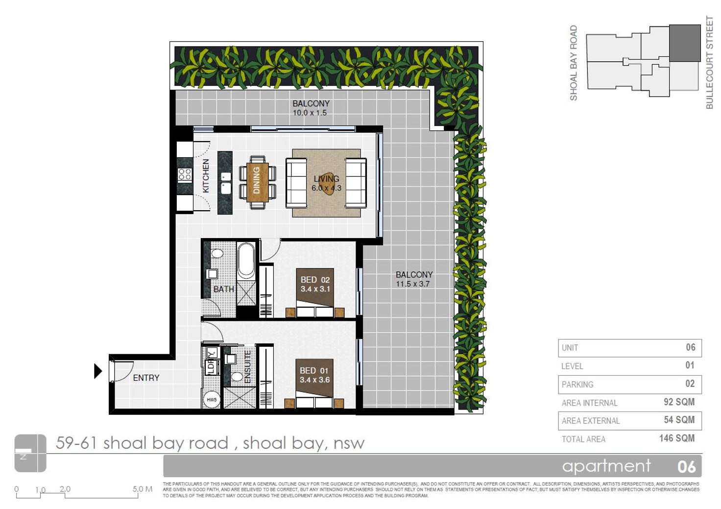 Floorplan of Homely apartment listing, 6/59 Shoal Bay Road, Shoal Bay NSW 2315