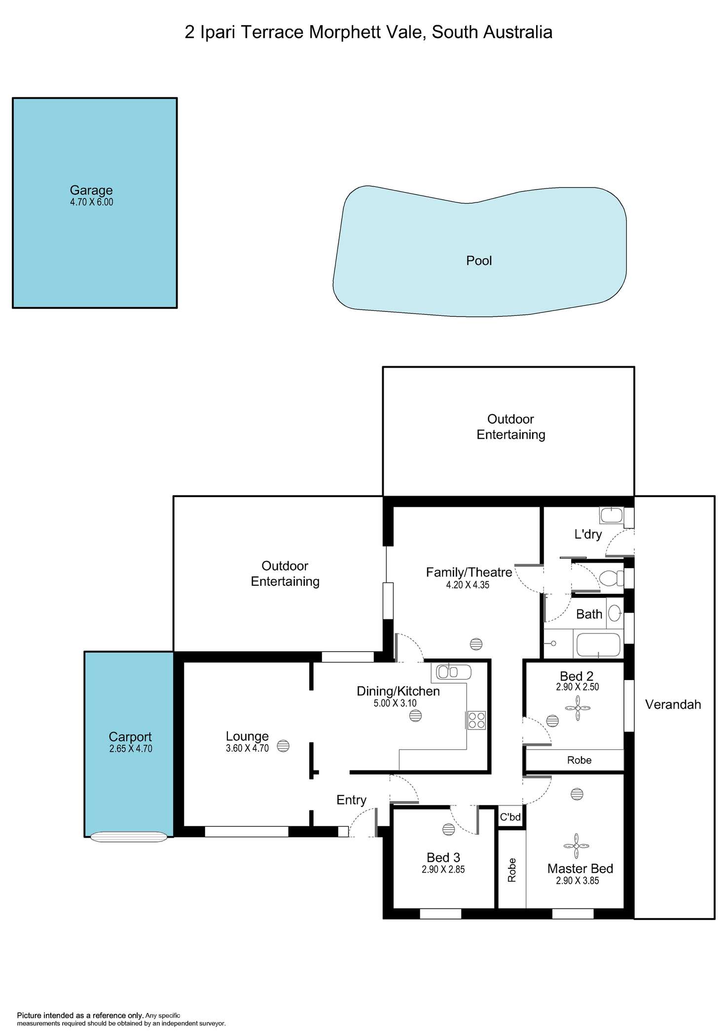 Floorplan of Homely house listing, 2 Ipari Terrace, Morphett Vale SA 5162
