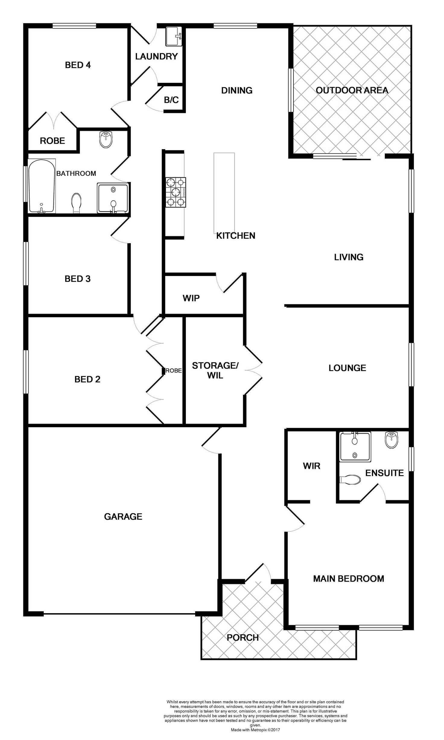 Floorplan of Homely house listing, 2 Ridgetop Close, Bolwarra Heights NSW 2320