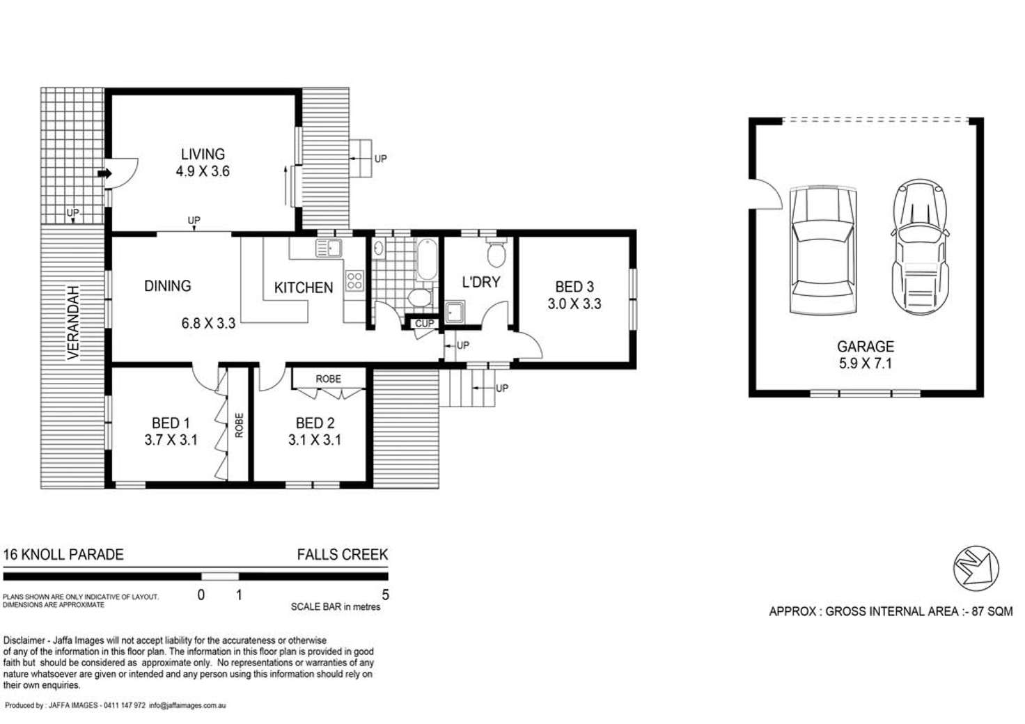 Floorplan of Homely house listing, 16 Knoll Parade, Woollamia NSW 2540