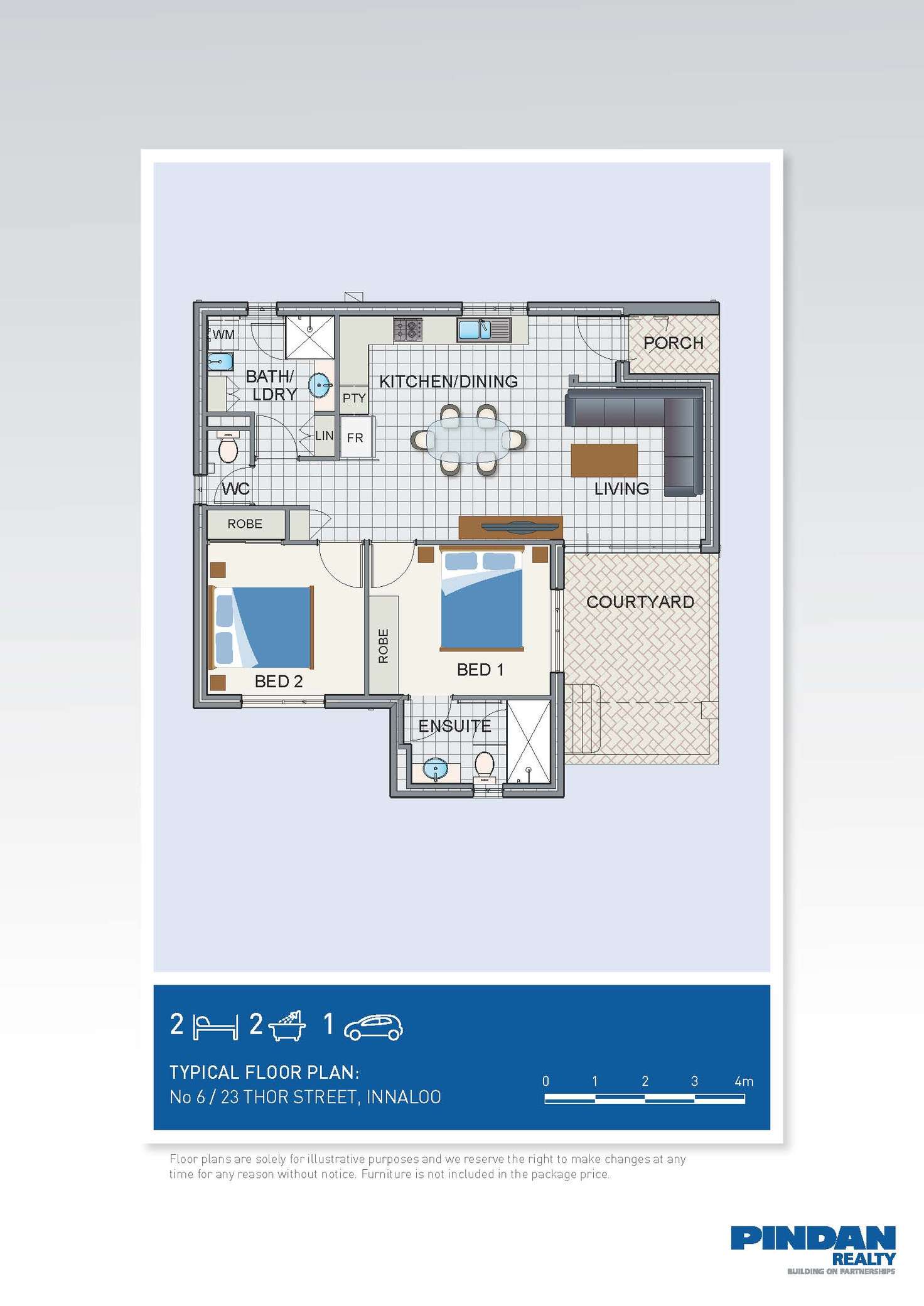 Floorplan of Homely apartment listing, 6/ 23 Thor Street, Innaloo WA 6018