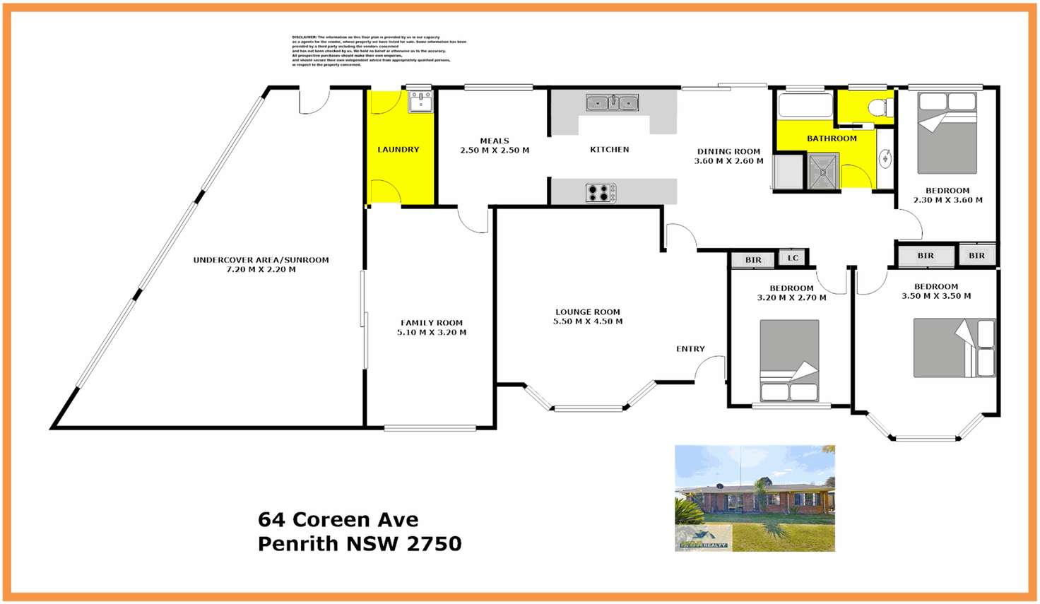 Floorplan of Homely house listing, 64 Coreen Avenue, Penrith NSW 2750