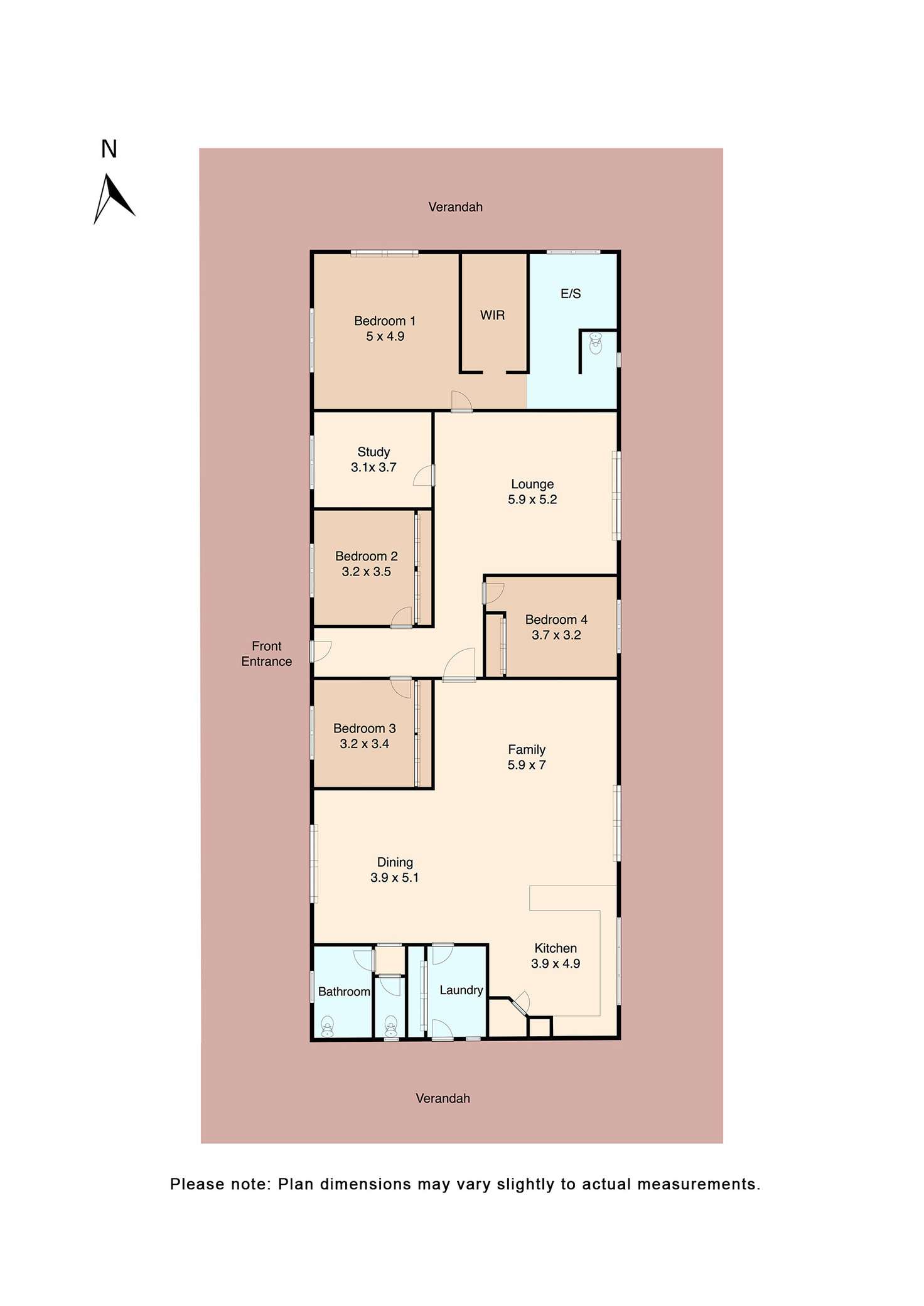 Floorplan of Homely house listing, 12 Bryant Court, Ballan VIC 3342