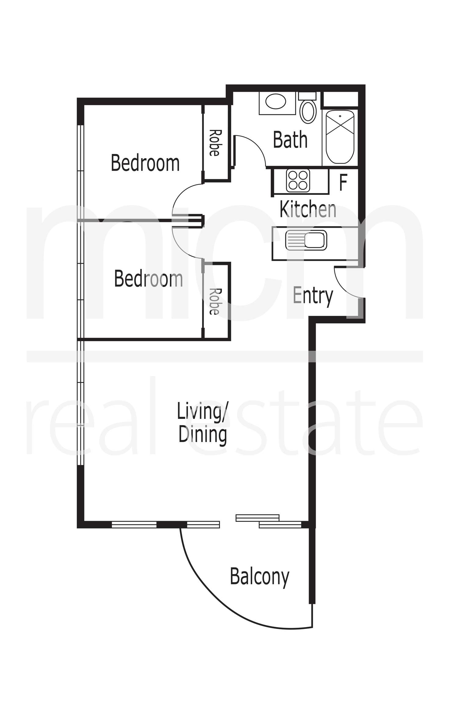 Floorplan of Homely apartment listing, REF 062622/416 St Kilda Road, Melbourne VIC 3004