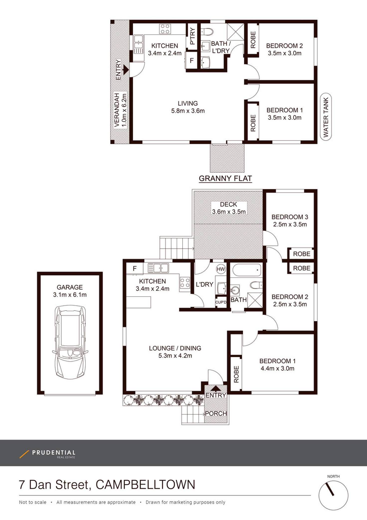 Floorplan of Homely house listing, 7 Dan Street, Campbelltown NSW 2560