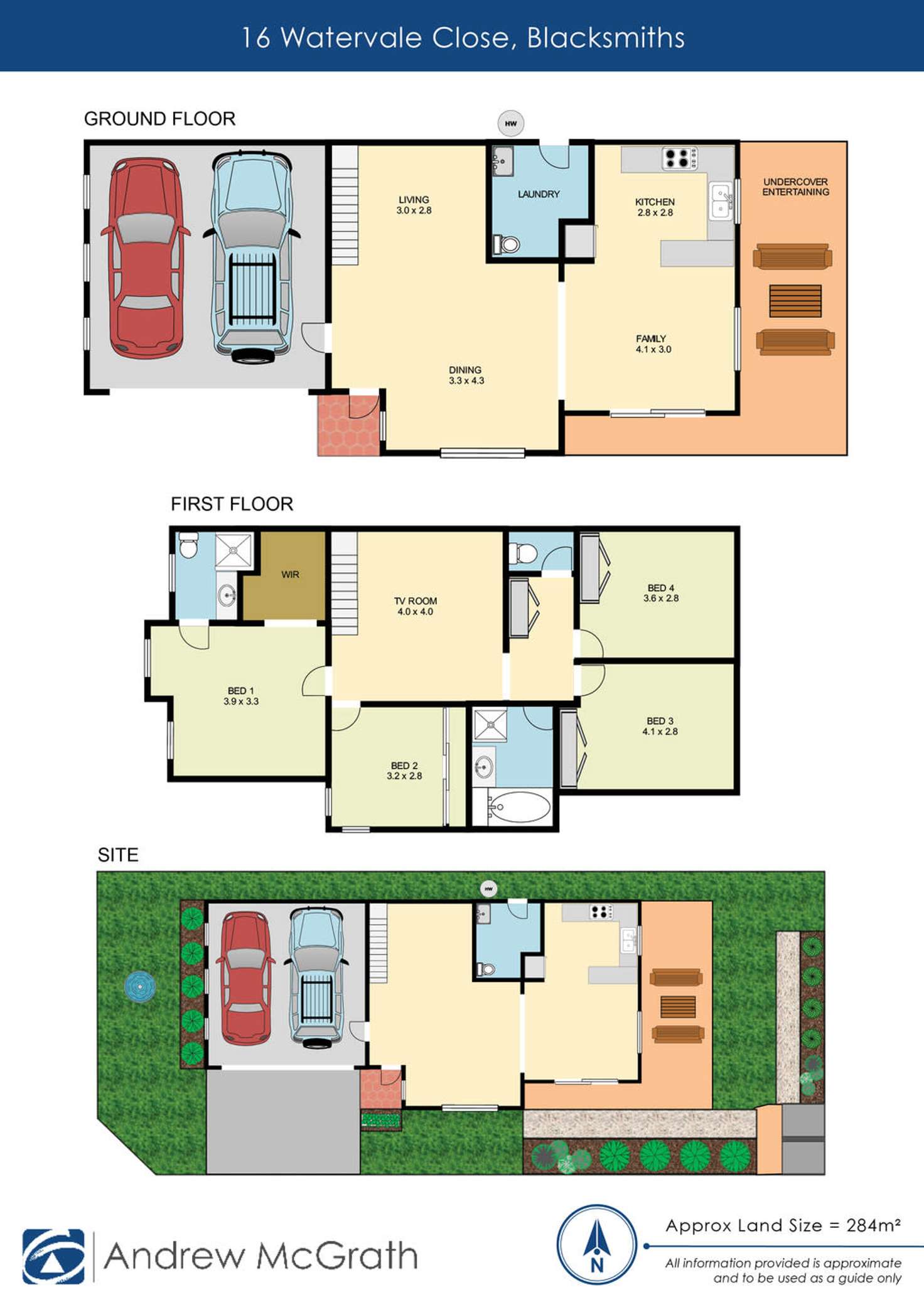 Floorplan of Homely house listing, 16 Watervale Close, Blacksmiths NSW 2281