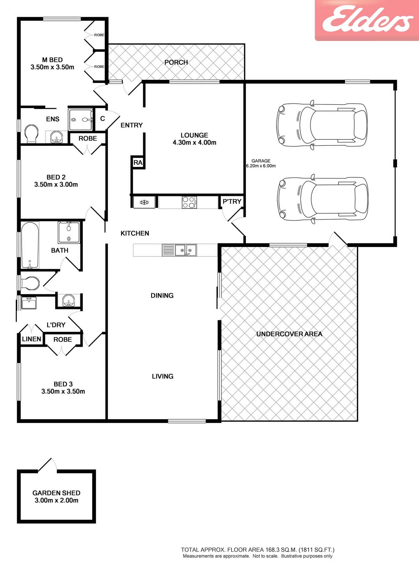 Floorplan of Homely house listing, 2 Hemlock Court, Baranduda VIC 3691