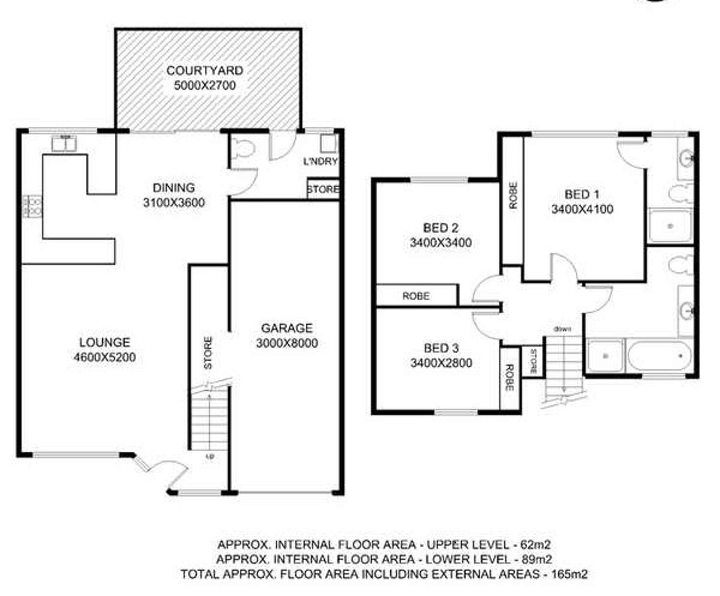 Floorplan of Homely townhouse listing, 12/22 Thurlow Street, Newmarket QLD 4051