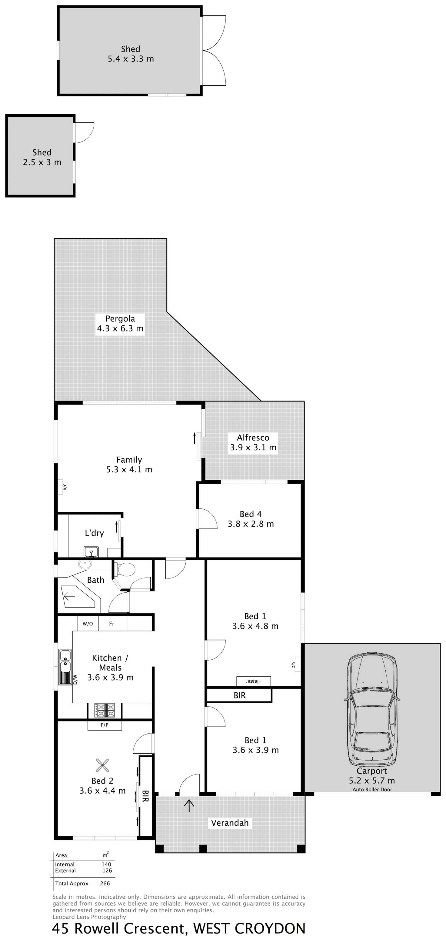 Floorplan of Homely house listing, 45 Rowell Crescent, West Croydon SA 5008
