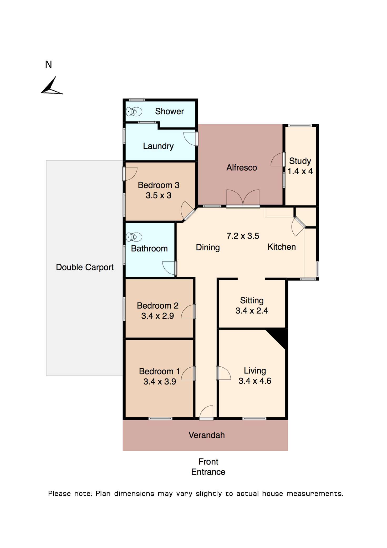 Floorplan of Homely house listing, 522 Lydiard Street North, Soldiers Hill VIC 3350