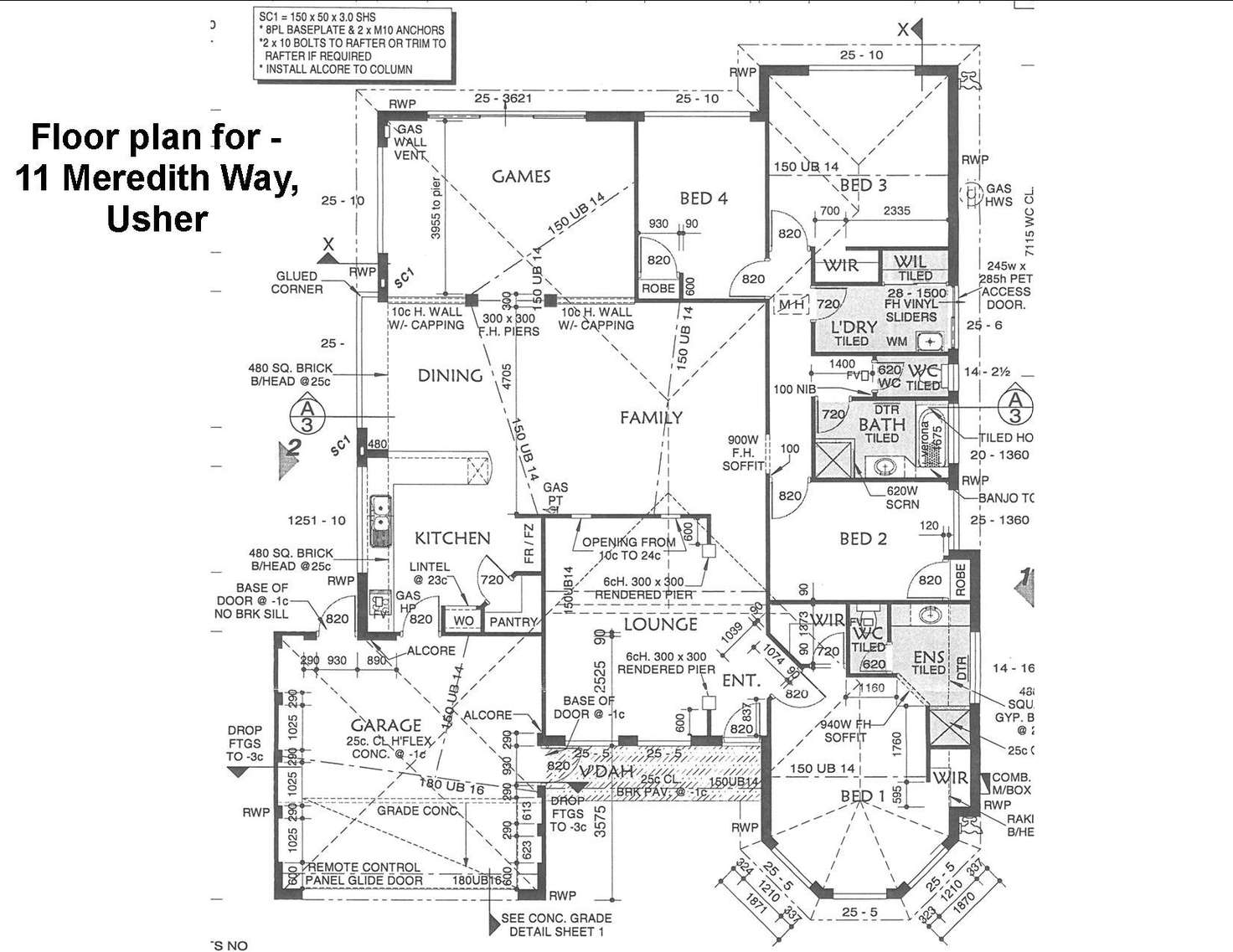 Floorplan of Homely house listing, 11 Meredith Way, Usher WA 6230