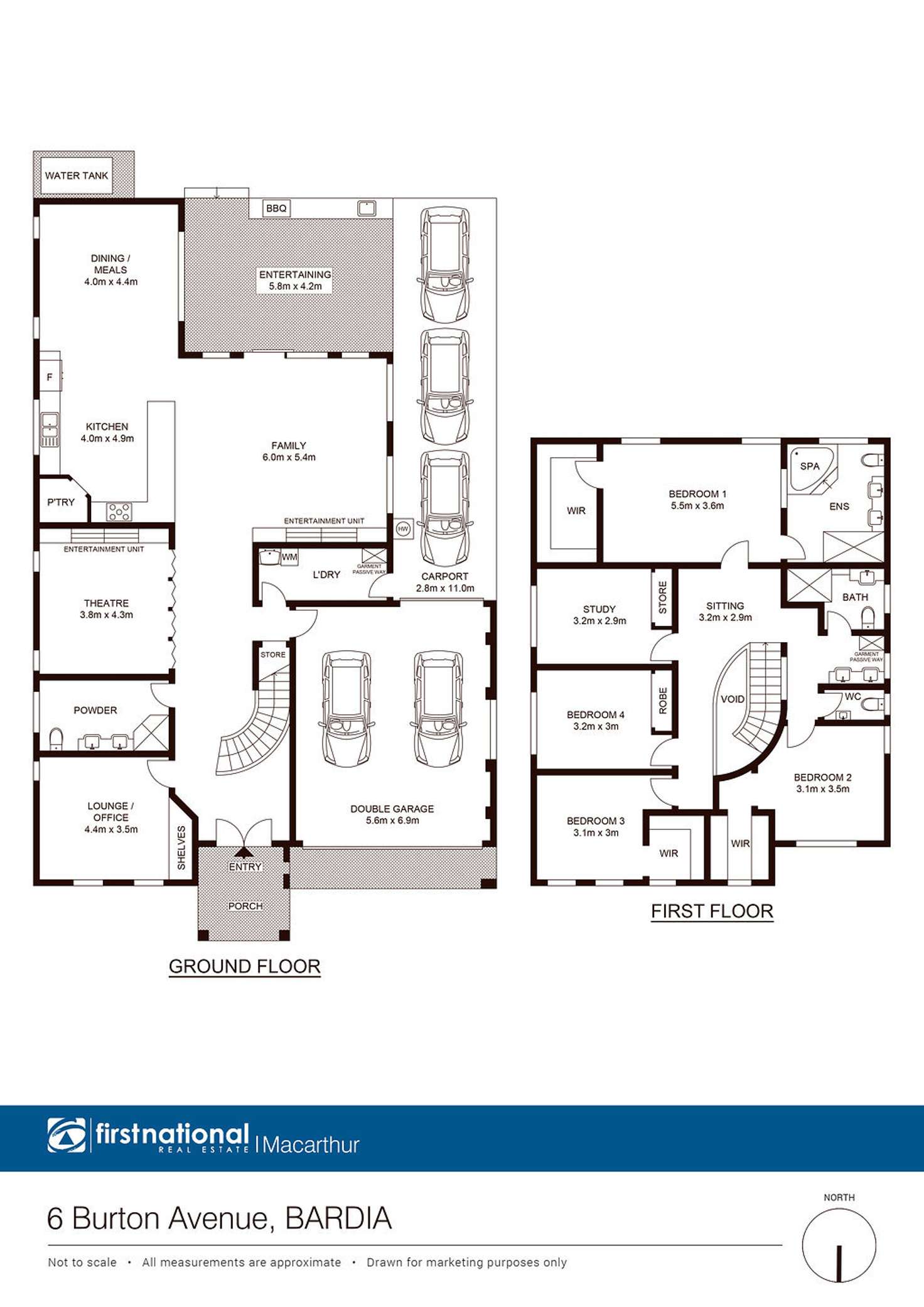 Floorplan of Homely house listing, 6 Burton Avenue, Bardia NSW 2565