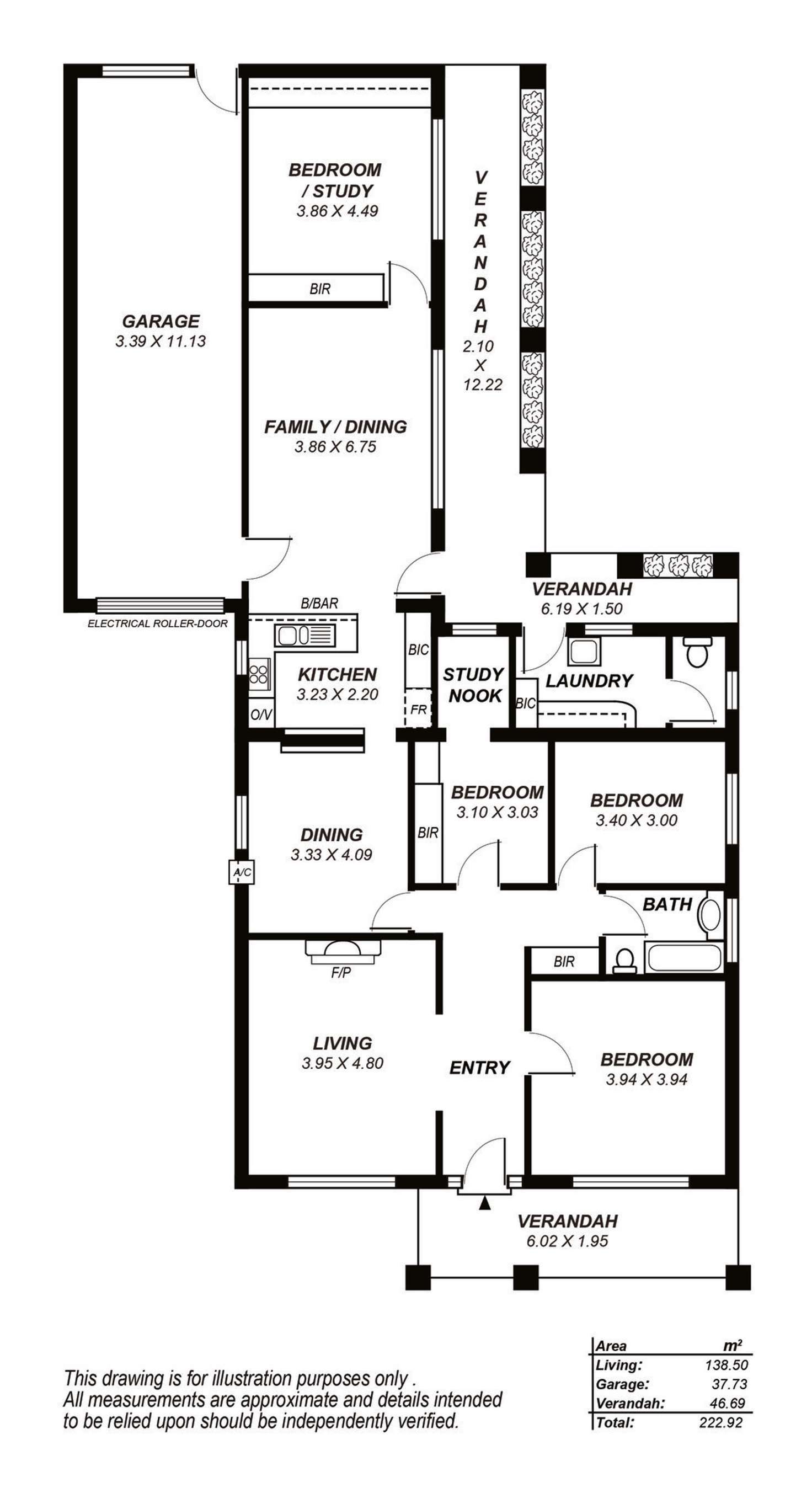 Floorplan of Homely house listing, 13 Rosslyn Ave, Clarence Park SA 5034