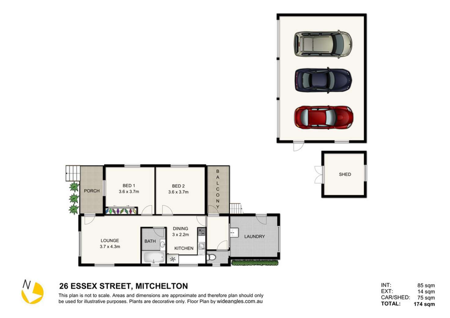 Floorplan of Homely house listing, 26 Essex Street, Mitchelton QLD 4053