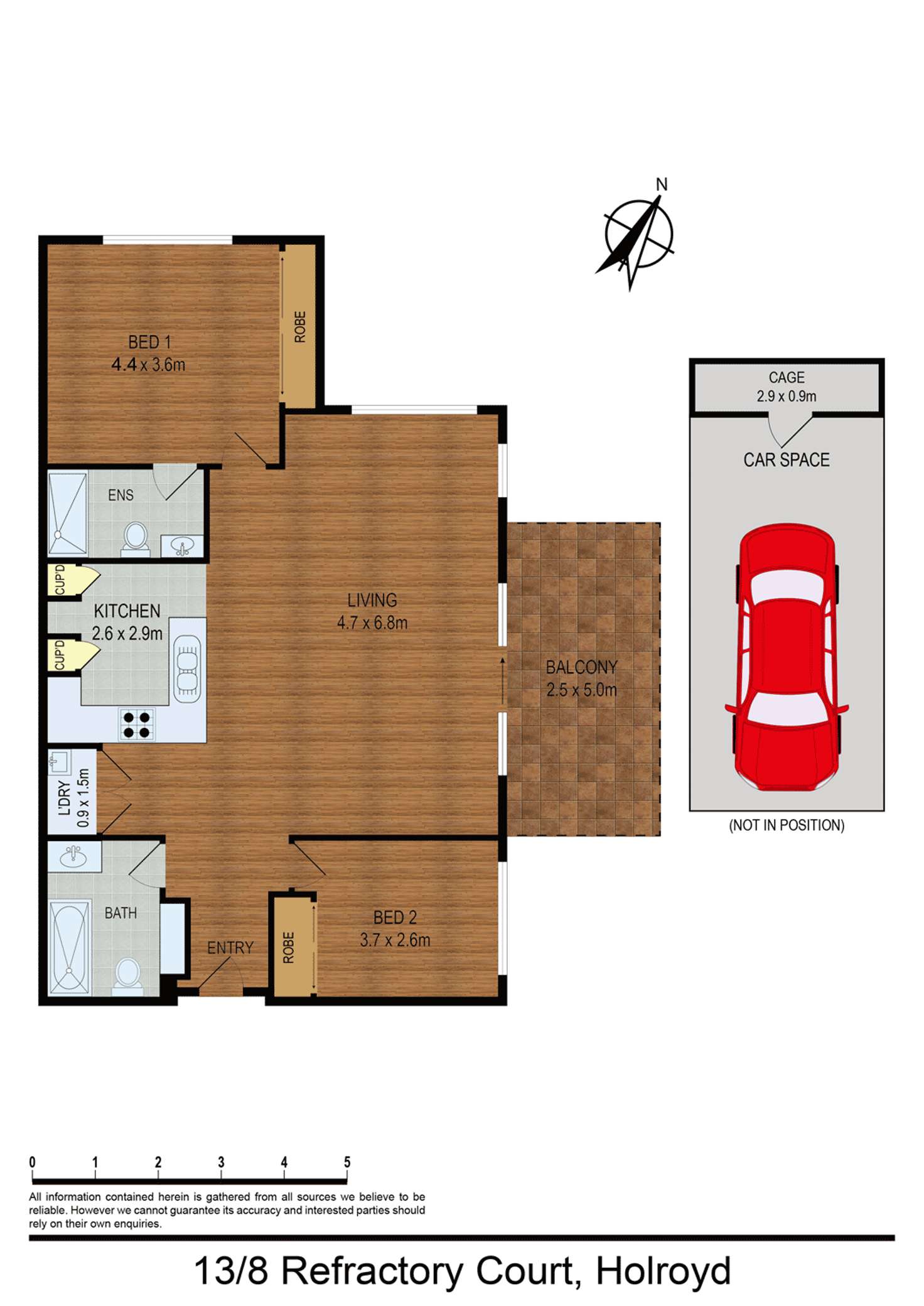 Floorplan of Homely unit listing, 13/8 Refractory Court, Holroyd NSW 2142